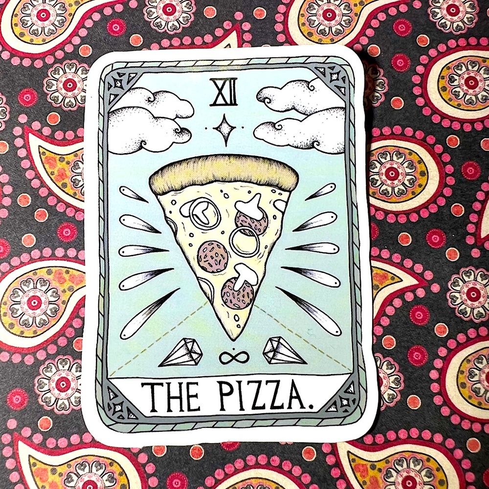 The PIZZA Tarot Witchy Spiritual Light Worker Magick Occult Tarot Reader Fortune